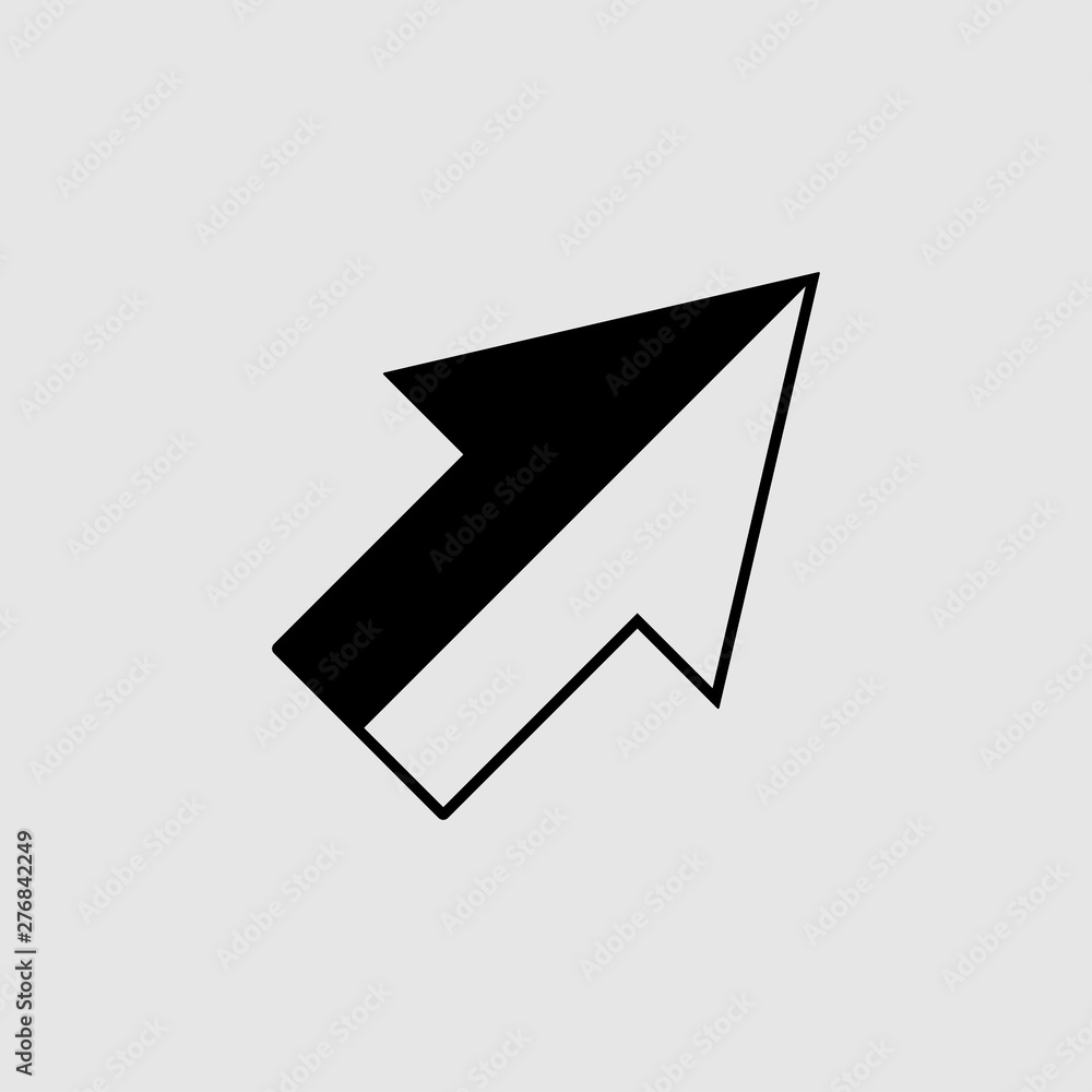 Arrow icon in trendy flat style isolated on gray background vector illustration - vector Arrow icon in trendy flat style isolated on gray background vector illustration - vector