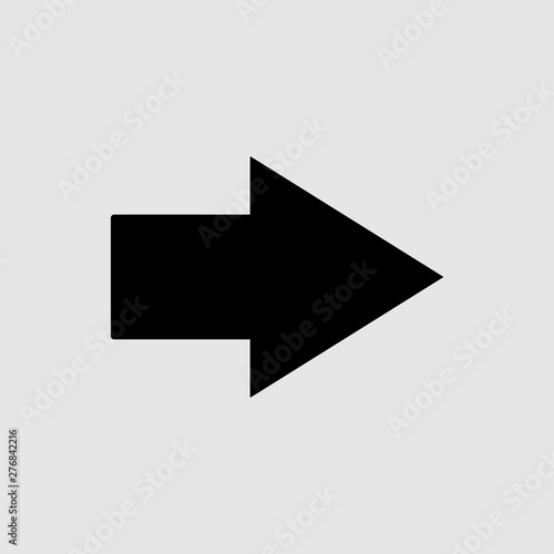 Arrow icon in trendy flat style isolated on gray background vector illustration - vector