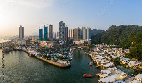  Hong Kong residential district with the sea