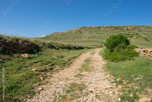 Mountains of Valdelinares in summer clear day