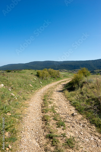 Mountains of Valdelinares in summer clear day