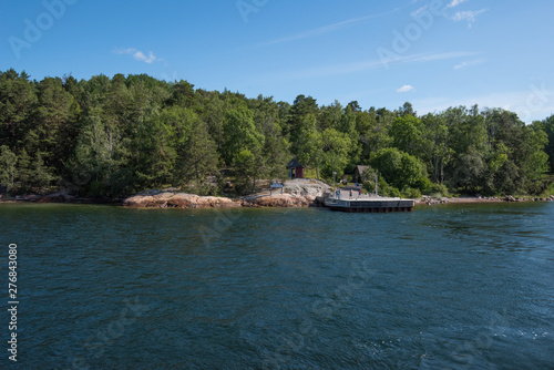 Photography The commuting boat jetty at the island Södra Grinda in the Stockholm archipelago