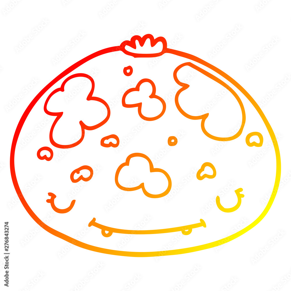 warm gradient line drawing cartoon squash warm gradient line drawing cartoon squash