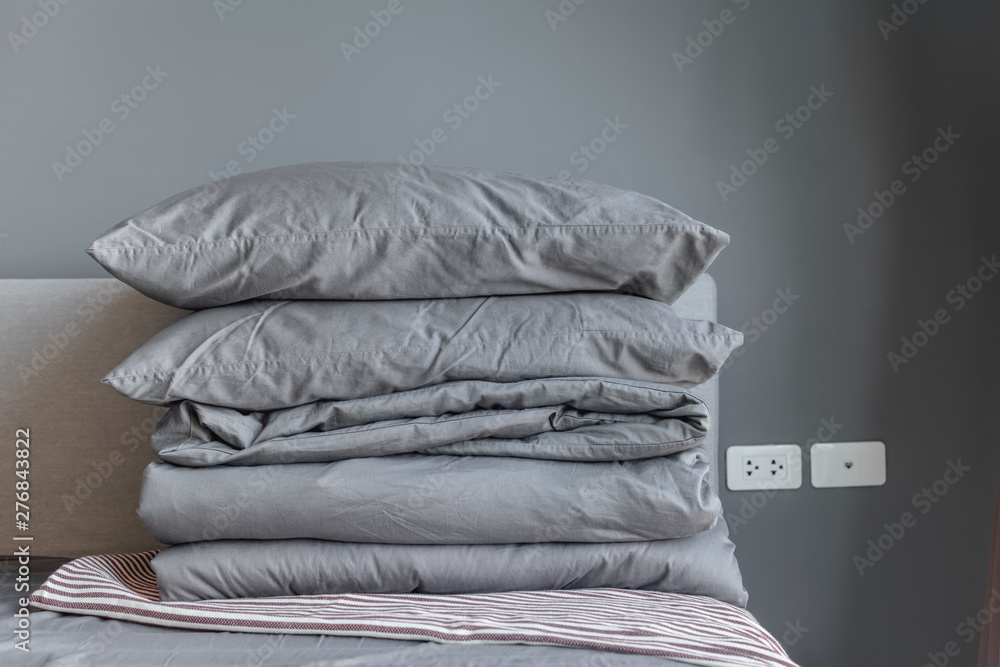 identical shades pillows stack Textiles bed linen identical shades pillows stack Textiles bed linen