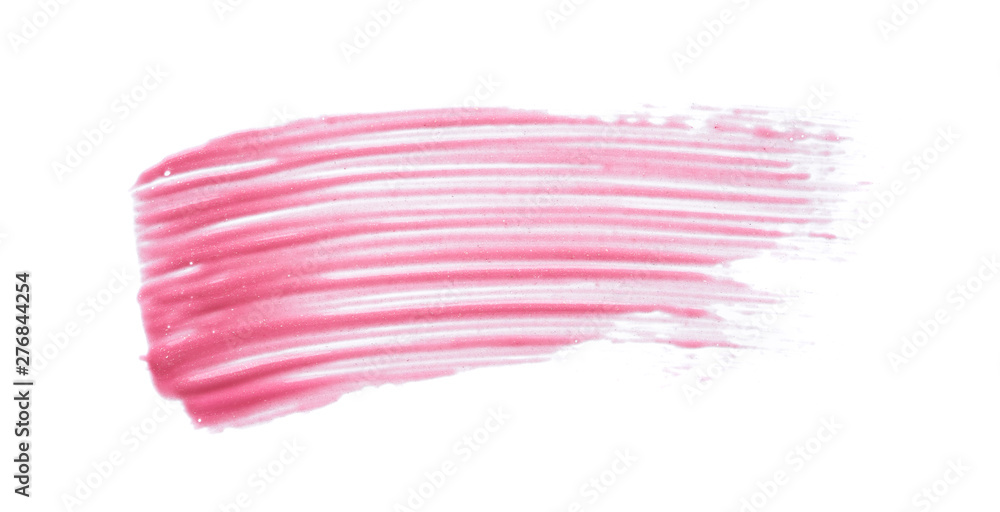 Gently pink strokes and texture of lip gloss Gently pink strokes and texture of lip gloss