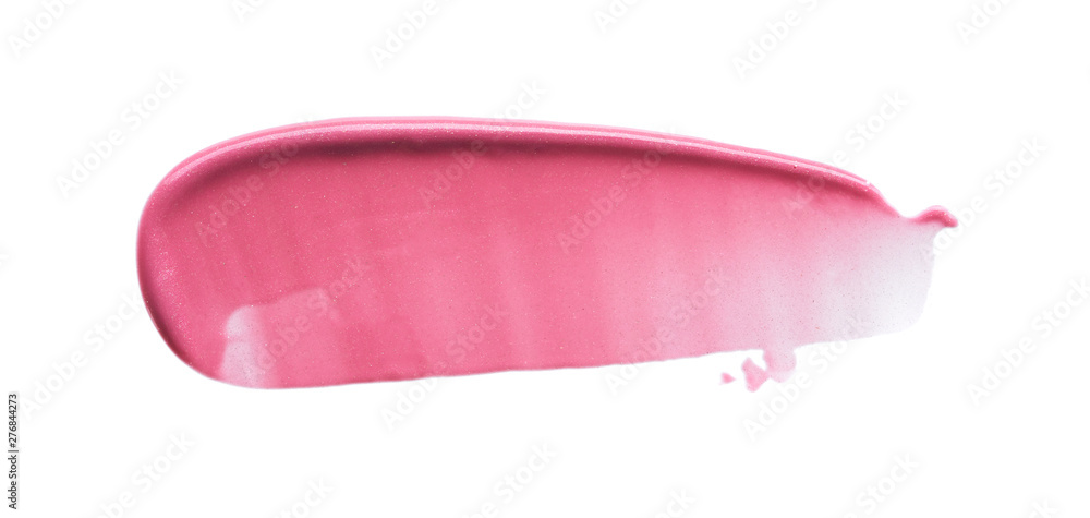 Gently pink strokes and texture of lip gloss Gently pink strokes and texture of lip gloss