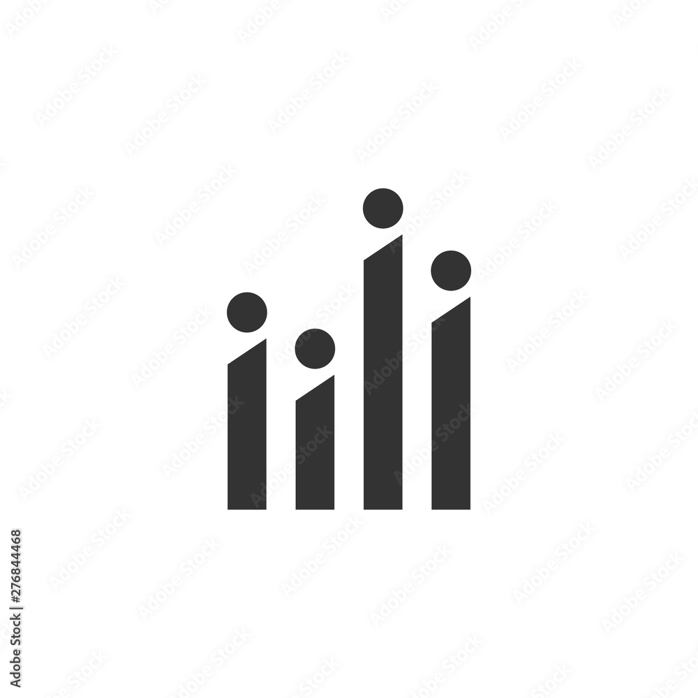 Analytics icon design template vector isolated illustration Analytics icon design template vector isolated illustration