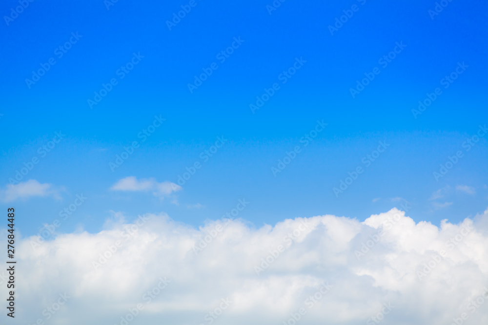 Blue sky background with cloud