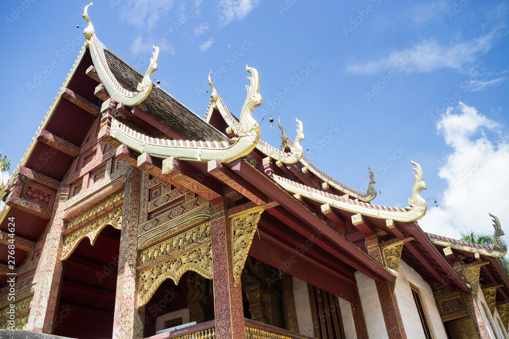 Wat Phra Singh Temple in Chang Mai, Thailand