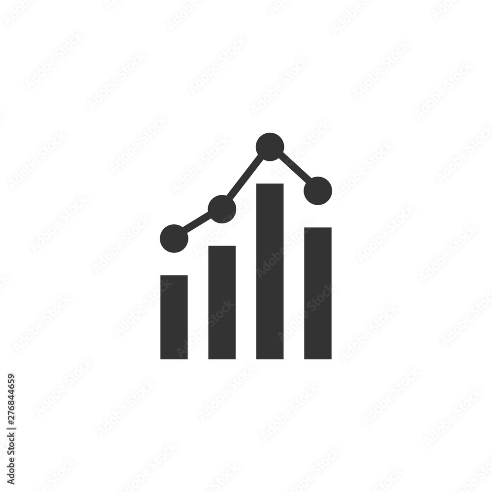 Analytics icon design template vector isolated illustration Analytics icon design template vector isolated illustration
