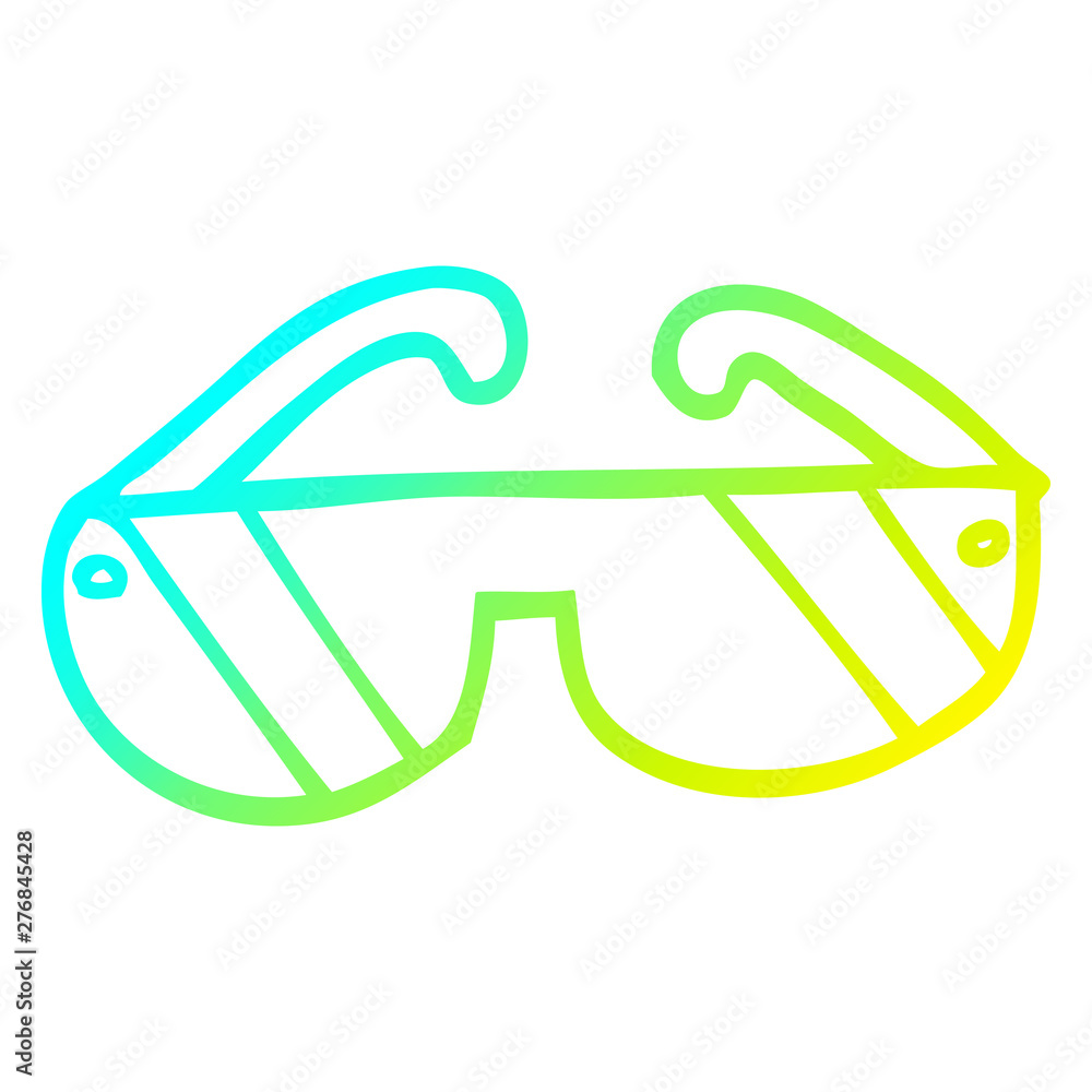 cold gradient line drawing cartoon sunglasses cold gradient line drawing cartoon sunglasses