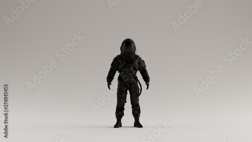 Black Astronaut Advanced Crew Escape Suit 3d illustration 3d render
