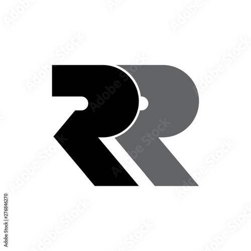 Letter RR logo design vector