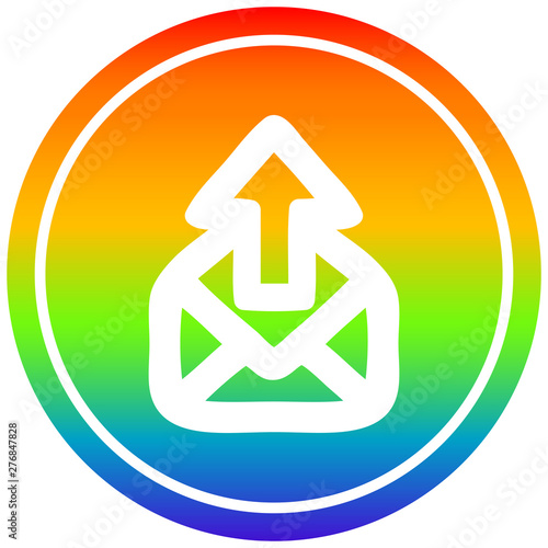 Free Download send email circular in rainbow spectrum - GFXLoad