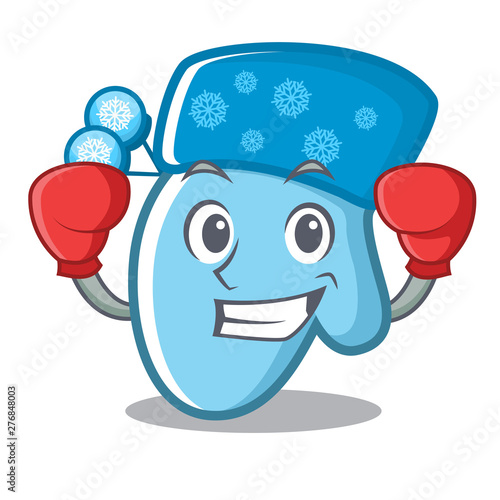 Boxing winter gloves in the character cabinets