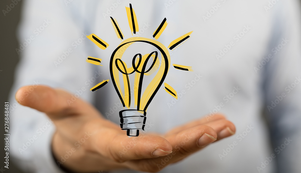 touching light bulbs, new ideas with innovative technology and creativity. touching light bulbs, new ideas with innovative technology and creativity.