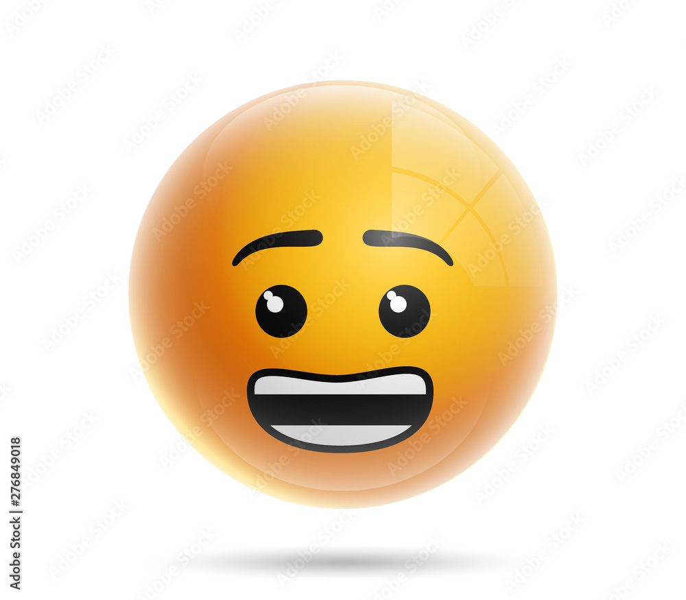 single icon yellow color head emoticon emoji isolated on white background. 3D realistic icon yellow face with emoticon emoji for Social Network single icon yellow color head emoticon emoji isolated on white background. 3D realistic icon yellow face with emoticon emoji for Social Network