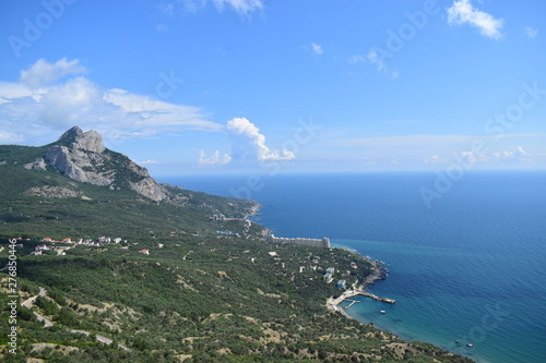 Sea, forest and mountains