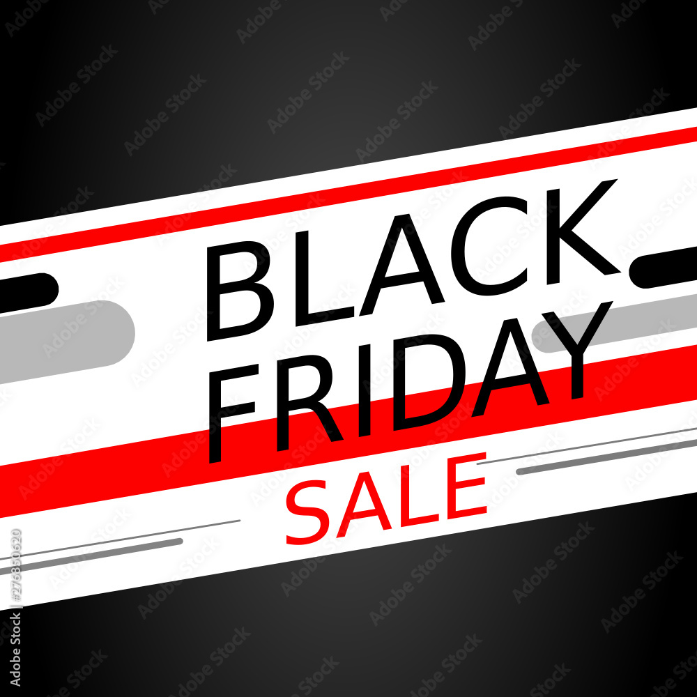 Fototapeta premium black Friday Sale Tag