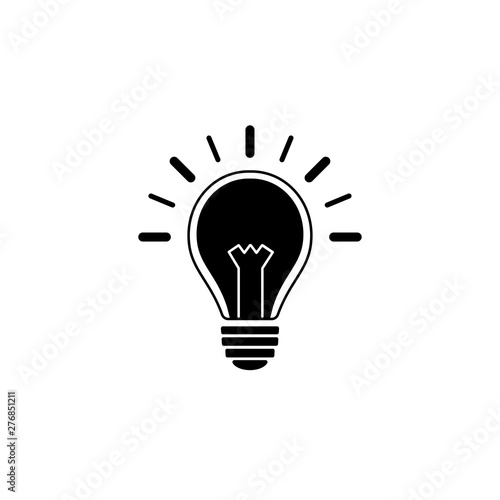 bulb icon template vector illustration - vector