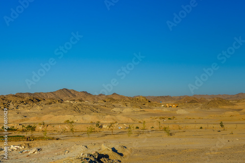 Mountains in arabian desert not far from the Hurghada city  Egypt