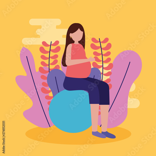 pregnancy and maternity scene flat