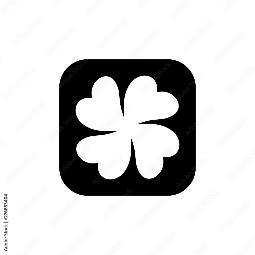 Clover symbol icon vector illustration Clover symbol icon vector illustration