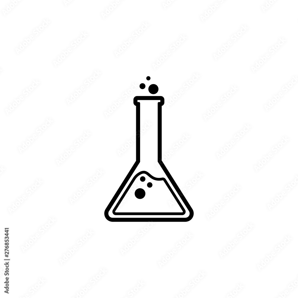 Flask Erlenmeyer Lab Icon Vector illustration - vector Flask Erlenmeyer Lab Icon Vector illustration - vector