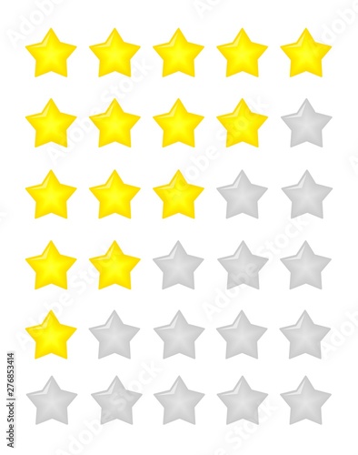 5 star rating icon.