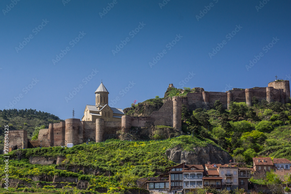 beautiful nariqala fortress in tbilisi
