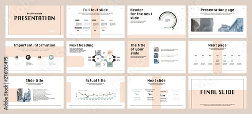 Presentation template design