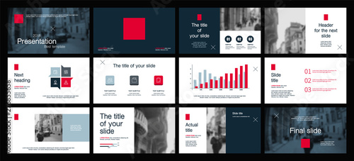 Presentation template design