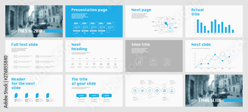 Presentation template design
