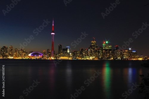 Toronto downtown skyline view from Toronto Islands 