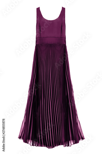 Purple gown isolated