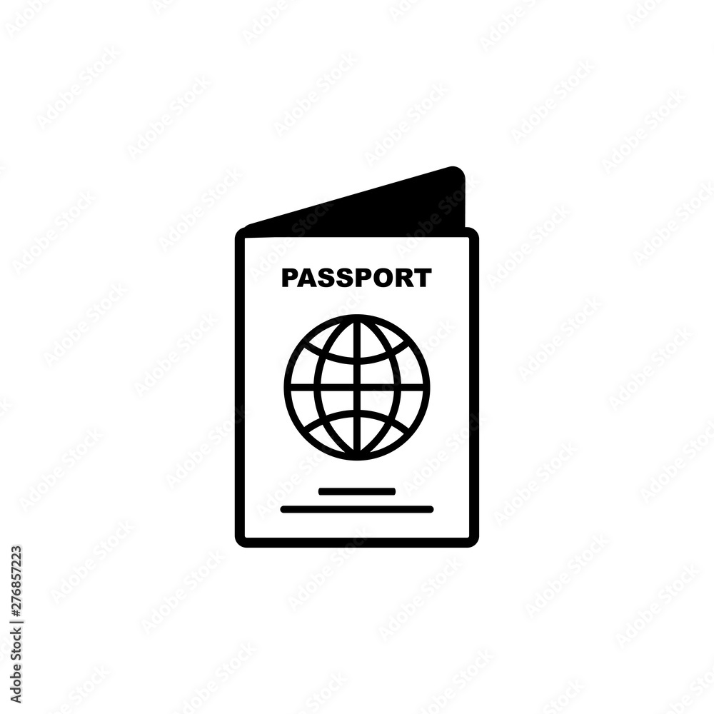 passport icon template vector illustration - vector passport icon template vector illustration - vector