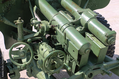 the mechanism of the gun artillery of the second world war photo