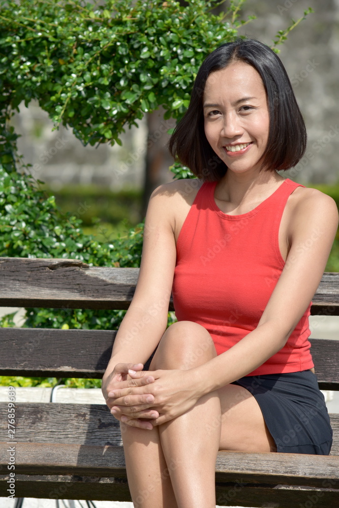 Naklejka premium Filipina Female And Happiness