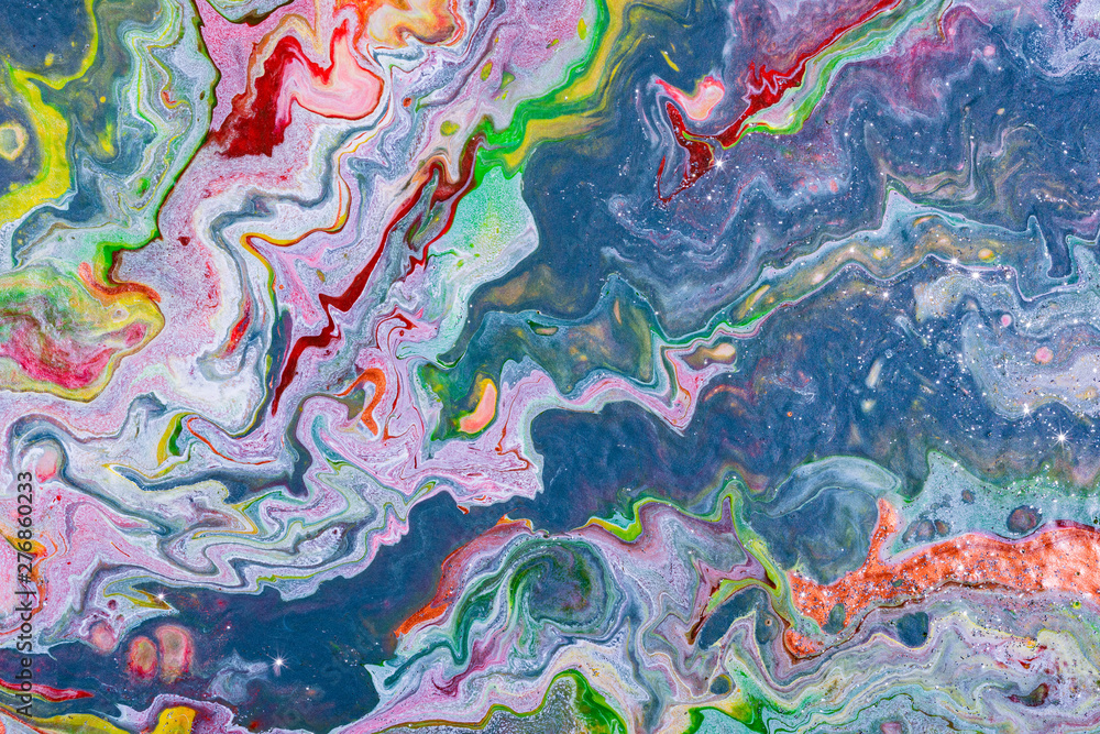 Liquid acrylic- color blot Liquid acrylic- color blot