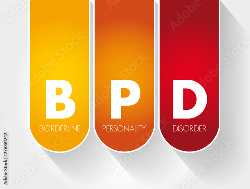 BPD - Borderline Personality Disorder acronym, medical concept background