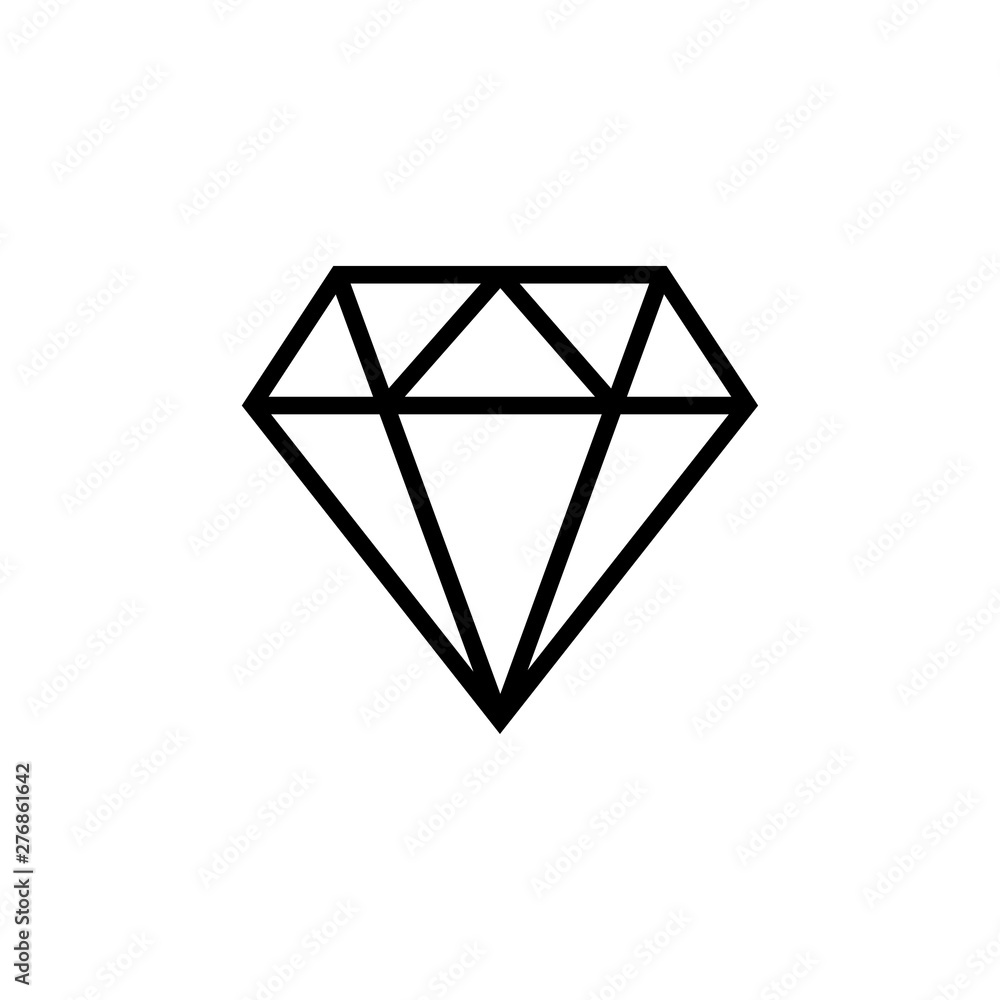 Diamond symbol Icon Vector illustration Diamond symbol Icon Vector illustration