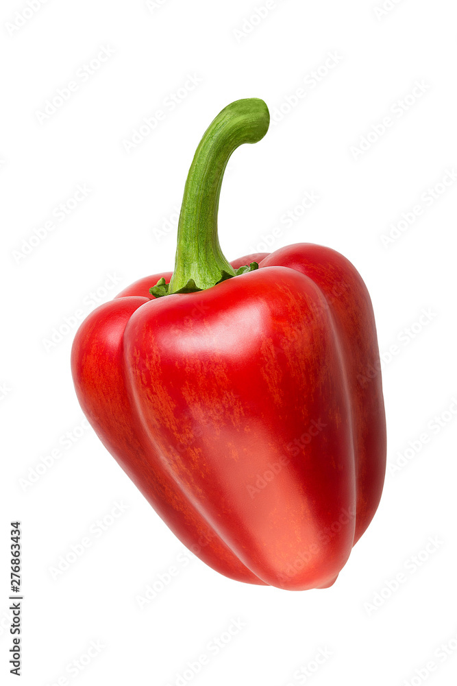 Red Pepper Isolated on White Background. Red Pepper Isolated on White Background.