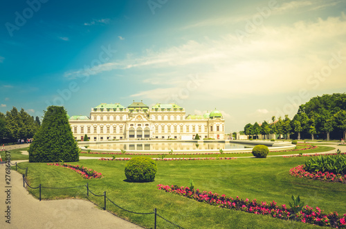 Attractive panoramic view to the Belvedere Palace.