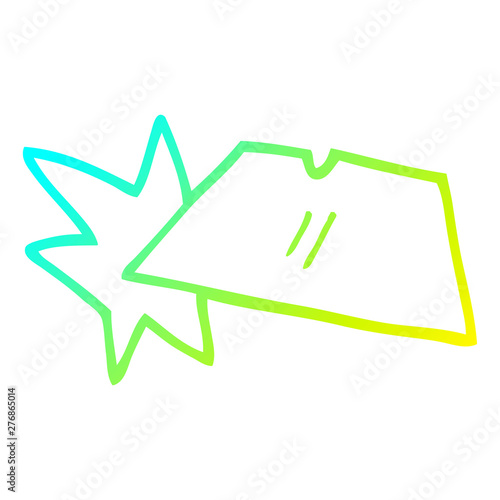 cold gradient line drawing cartoon shiny razorblades