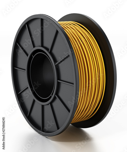 Quadro em tela Generic new 3D filament isolated on white background