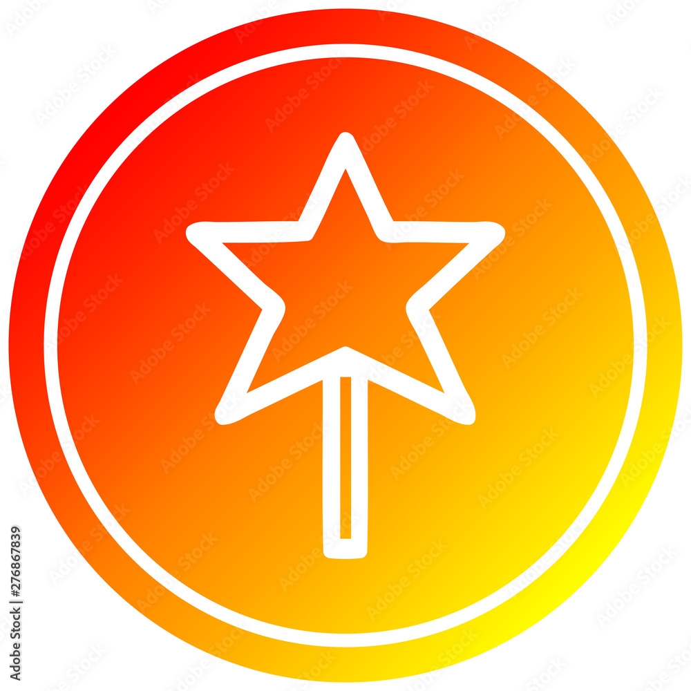 magic wand circular in hot gradient spectrum magic wand circular in hot gradient spectrum