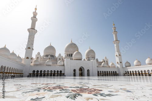 The famous Sheikh Zayed Grand Mosque from Abu Dhabi, United Arab Emirates