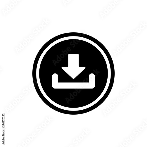 Download symbol icon vector