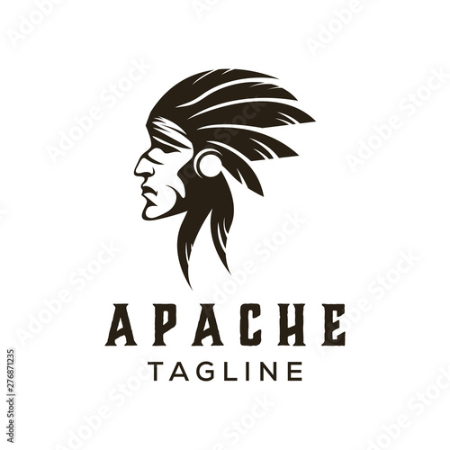 american apache indian logo