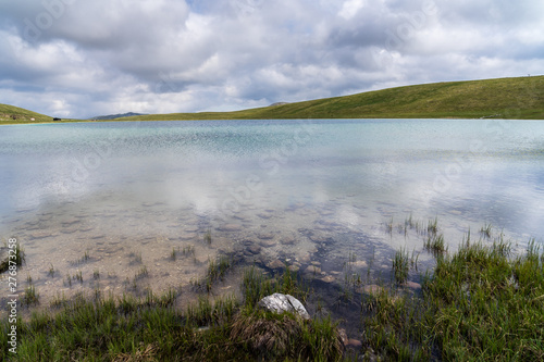 Montenegro, Glacial lake called vrazje jezero, devils lake or lake durmitor near zabljak in national park nature landscape untouched and natural